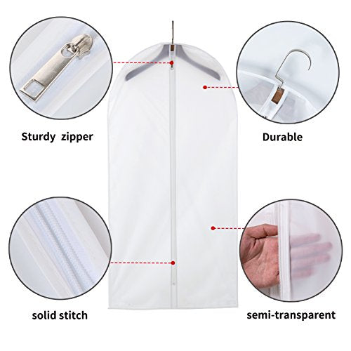 12 Pack Long Garment Bags