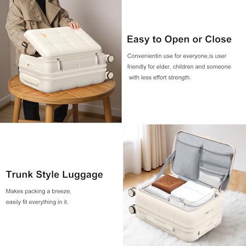 26 Inch Large Expandable Checked Luggage Hard Shell Suitcase
