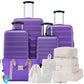 Luggage set 13 Piece 16 20 24 28 IN Hardside Suitcase with Bags