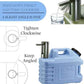 Add Free Lid to Cart Large 5 Gallon Water Jug With Pump in Light Blue