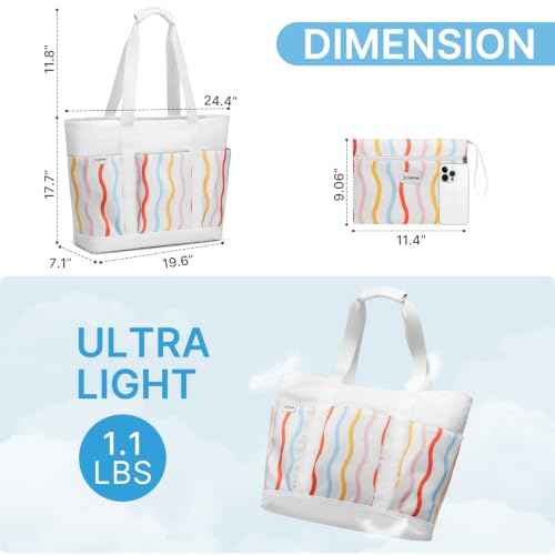Beach Bag Waterproof Beach Tote Pool Bags for Women