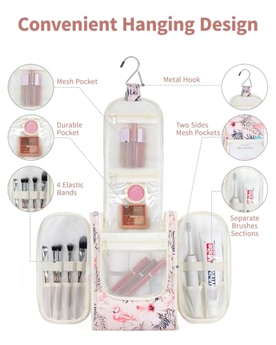 Small Hanging Toiletry Bag Women Travel Makeup Bag Organizer Toiletries Bag for Travel Size Essentials Accessories Cosmetics