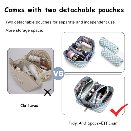 Travel Makeup Bag Organizer Cosmetic Bag (3 Count)
