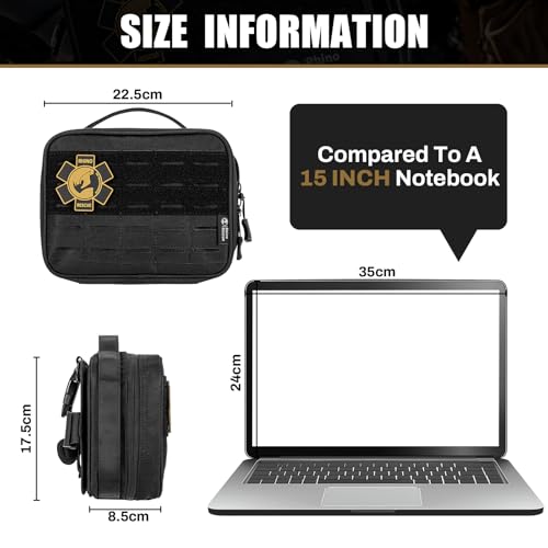 Vehicle IFAK Trauma Kit with CAT Tourniquet Black