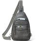 Sling Bag for Women Crossbody Bags Sling Purse Cross Body Backpack Vegan Leather Over Shoulder Bag Travel Handbag Gifts Dark Grey