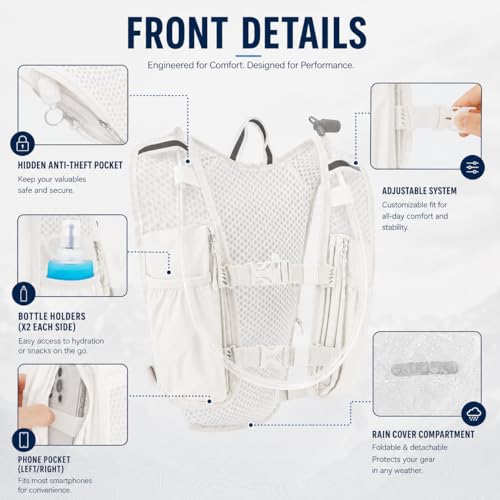 Hydration Backpack with 1.5L Water Bladder