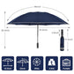 Windproof Automatic Folding Inverted Umbrella with LED