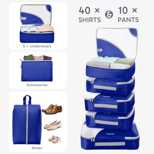 ALL INCLUDED 10 Set Durable Packing Cubes for Suitcases (10 Count)