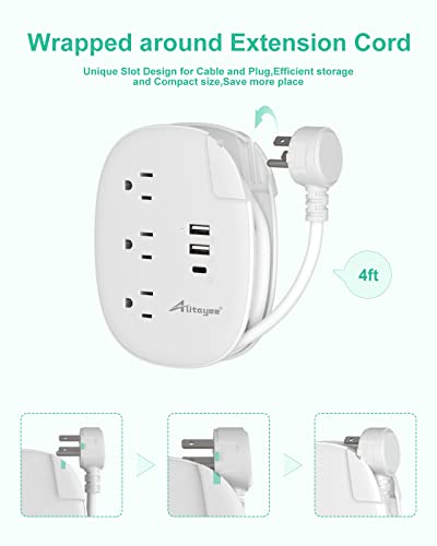 USB C Travel Power Strip