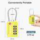 2 Pack TSA Approved Luggage Locks 4 Digit Code Cable Lock Yellow (2 Count)