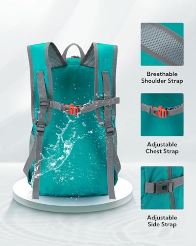 Small Lightweight Packable Hiking Backpack Foldable Travel Daypack
