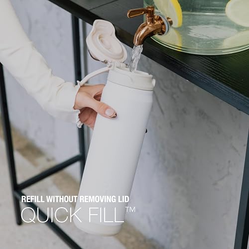 Powerfill Pro 40oz Stainless Steel Sip or Chug Water Bottle