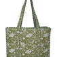 100% Cotton Quilted Tote Bag For Women