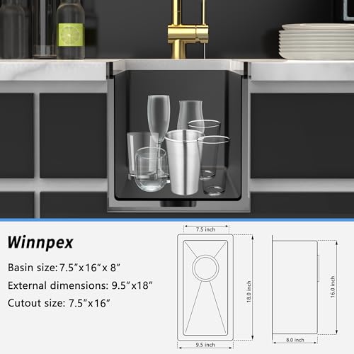 10 inch Bar Sink Undermount