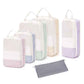 6 Set Compression Packing Cubes for Travel Women Men