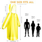 6 & 20 & 50 Pack Disposable Rain Ponchos for Adults (6 Count)