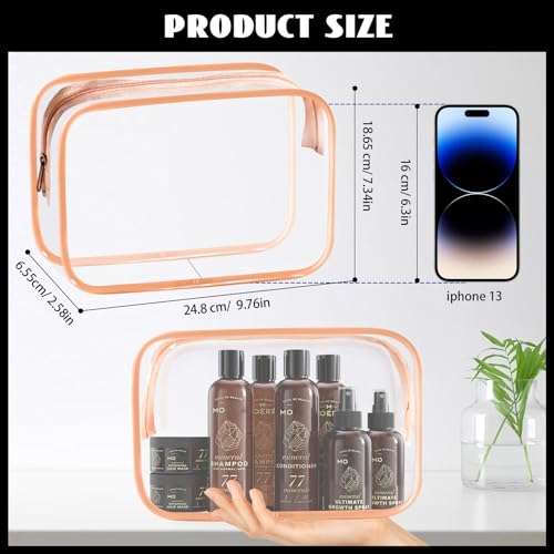 16 Pieces Clear Cosmetic Bags (16 Count)