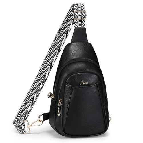 Crossbody Bags for Women Anti Theft Vegan Leather Sling Bag RFID Blocking Chest Bag for Travel