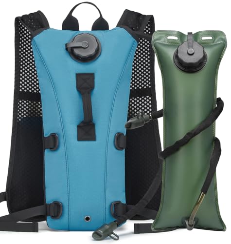 Running Hydration Vest Pack Tactical 3L Water Bladder Backpack Bag for Cycling Marathon Hiking Daypack Men & Women