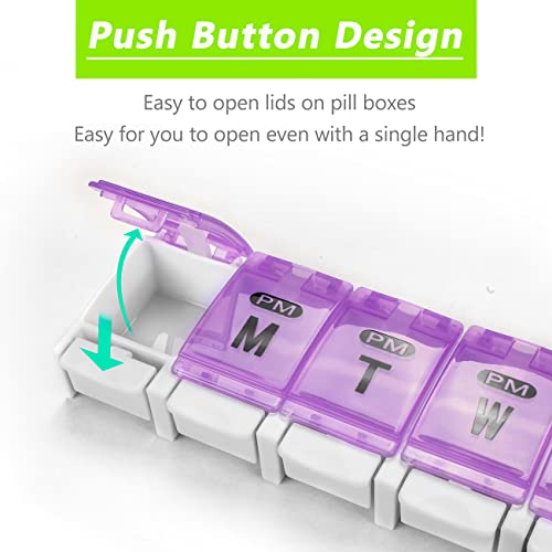 Extra Large Weekly Pill Organizer 2 Times a Day