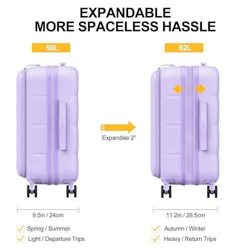 20 Inch Expandable Carry On Luggage Airline Approved