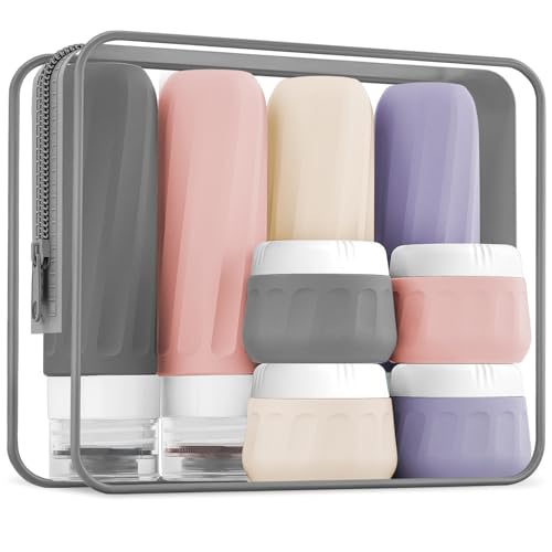 Travel Bottles for Toiletries 8 Pack (8 Count)