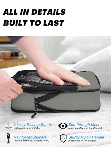 4 PCS Set Compression Packing Cubes for Travel