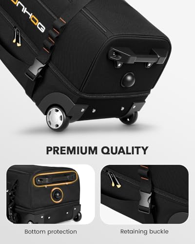 21 Inch Rolling Duffle Bag with Wheels for Men