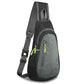 Small Sling Bag Lightweight Crossbody Bag for Women Men Hiking Backpack Travel Shoulder Bag Chest Daypack for Gym Work Outdoor Sports Black Dark Grey