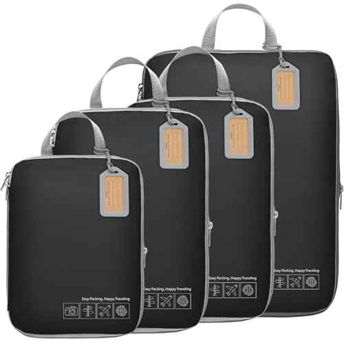 Compression Packing Cubes for Travel (4 Count)