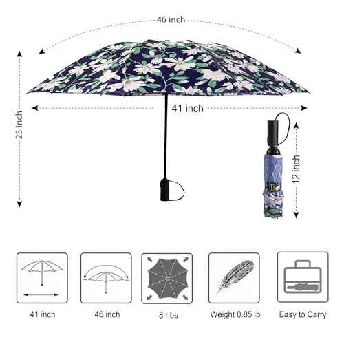 Umbrella Reverse Travel Umbrella Windproof Compact Folding