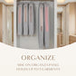 Luxury Organic Cotton Garment Bag for Hanging Clothes Long 58"