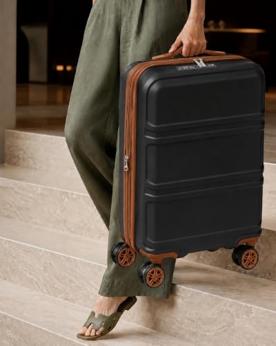 Carry On Luggage 22x14x9 Airline Approved with Spinner Wheels