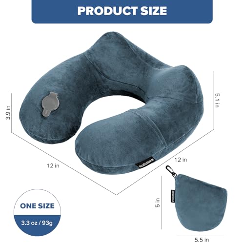 Inflatable Travel Pillow for Sleeping Airplane