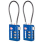 TSA Accepted Indicator Luggage Lock (2 Count)