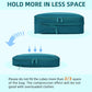 4 Set/6 Set/8 Set Compression Packing Cubes Travel Accessories Expandable Packing Organizers (Square Mesh, 06-Teal)