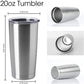 20oz Tumblers Stainless Steel Mugs with Lid Double Wall Vacuum Insulated Coffee Cups for Cold & Hot Drinks (12 Count)