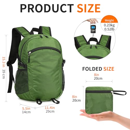 Small Hiking Backpack Travel Lightweight Hiking Packable Daypack Water
