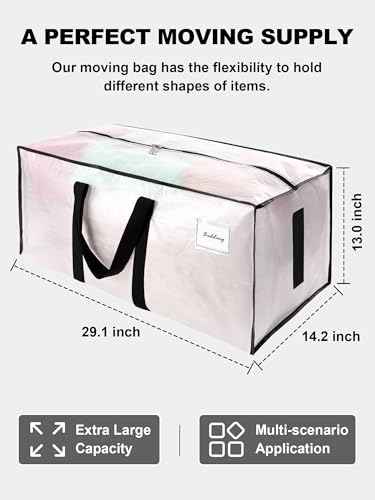 Supports 200lbs Heavy Duty Moving Bags (4 Count)