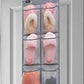 2 Pack Minimalist Black Over The Door Hanging Closet Shoe Holder Organizer with 6 Pockets (Mesh Pockets)