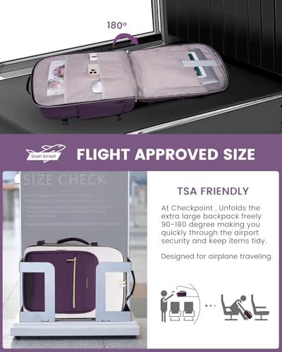 50L Travel Backpack for Women & Men