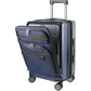 Hardside Expandable Carry On Luggage 22x14x9 Airline Approved With Front Business Pockets