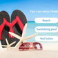 Flip Flops for Women Arch Support Summer Beach Sandals Red Size 8
