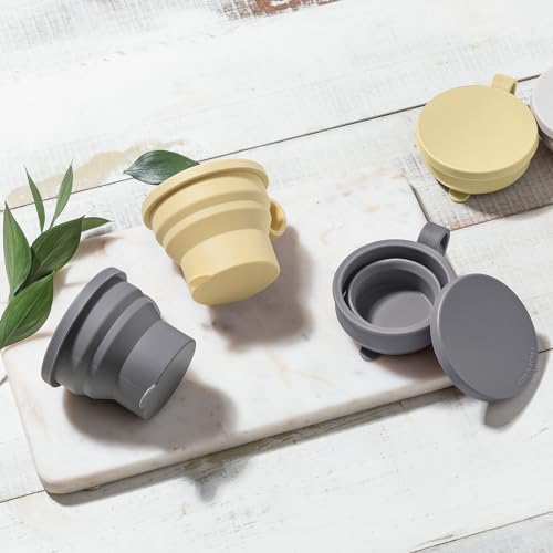 6 oz 2 pack Mini Silicone Collapsible Travel Cup (2 Count)
