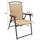 Patio Folding Chair Deck Sling Chair (2 Count)