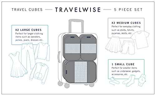 Travel Wise Packing Cubes for Travel