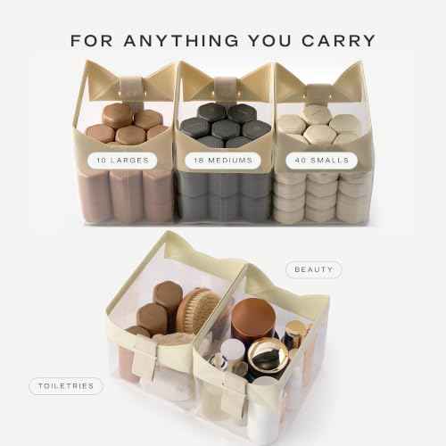 Parcel Clear Travel Kit with Zipperless Magnetic Closure