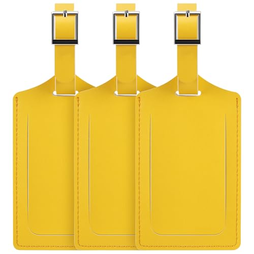 3 Pack Luggage Tags for Suitcases Airplane Travel Essentials (3 Count)