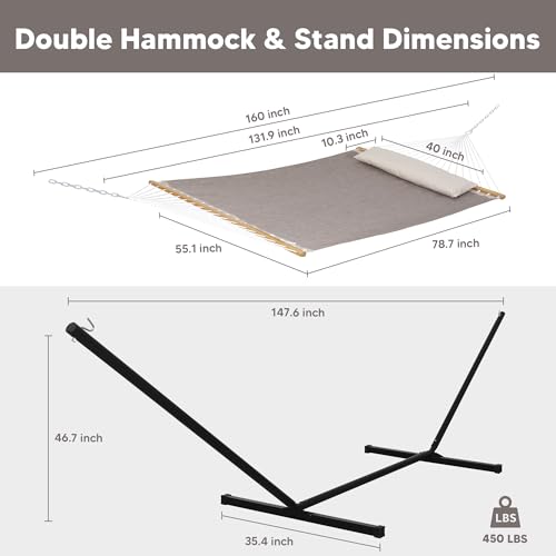 Portable Hammock with Stand Included