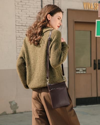 Genuine Leather Small Crossbody Bags for Women Travel Leather Purse